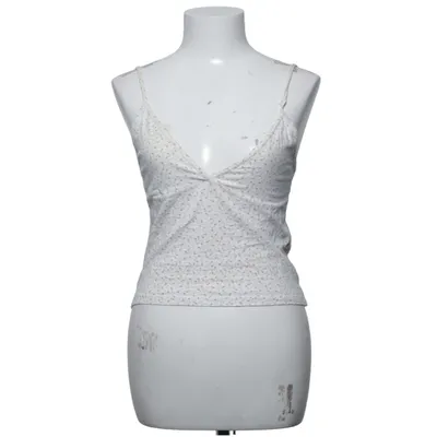 Tank Top (White, Multicolored) from Brandy Melville Cotton, Elastane