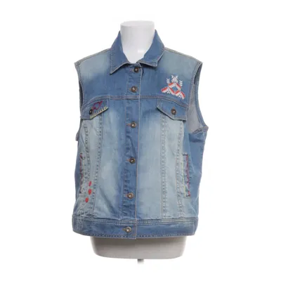 Denim vest (Blue) from Open End Cotton
