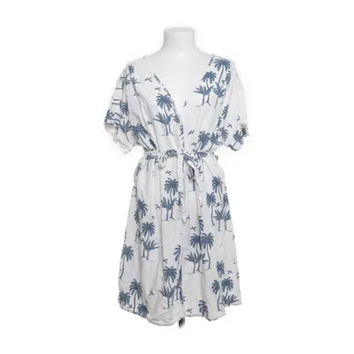 Jurk (Wit, Blauw) van Desmond & Dempsey x H&M Linnen, Viscose