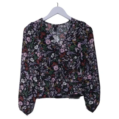 Blouse (Black, Multicolored) from River Island Petite Cotton, Elastane, Polyester