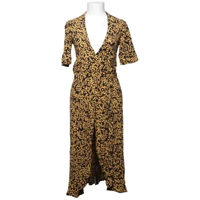 Omlottklänning (Svart, Gul) från Ganni Viskos