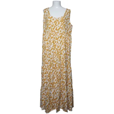 Maxi dress (Yellow, White) from Ellos Cotton