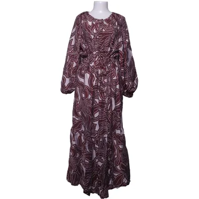 Maxi jurk (Bruin, Wit) van H&M Polyester, Viscose