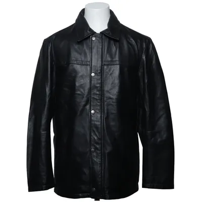 Läderjacka (Svart) från Big L Skinn, Polyester