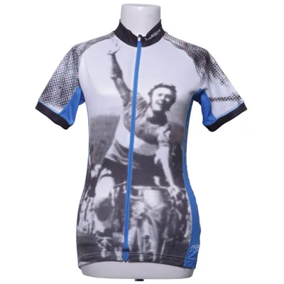Wielershirt (Wit, Blauw, Meerkleurig) van Tenson Polyester