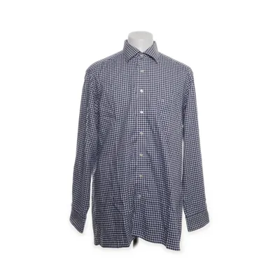 Shirt (Blauw, Wit) van Olymp Katoen