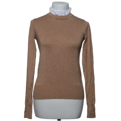 Pull-over (Beige, Blanc) de Zara Knit Élasthane, Polyamide, Viscose