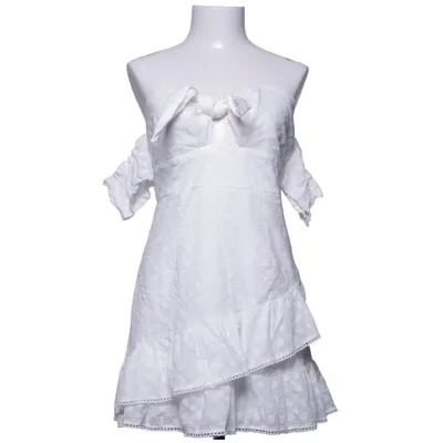 Dress (White) from Fashion Nova Cotton, Polyester