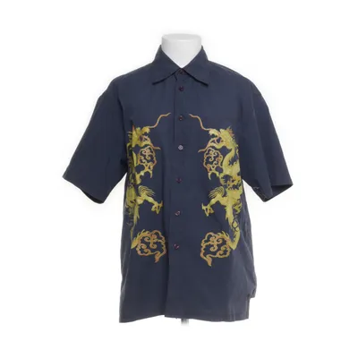 Kortärmad skjorta (Blå, Gul) från Jeanswear Bomull, Polyester