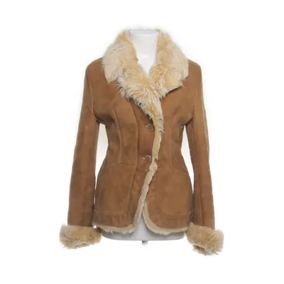 Shearlingjacka (Brun, Beige) från Amoress Päls, Mocka