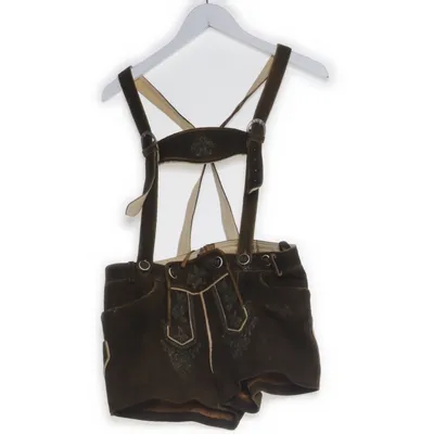 Pantalon en cuir traditionnel (Marron) de Almsach Cuir