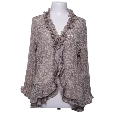 Blouse (Brown, White) from Kriss Sweden Polyester