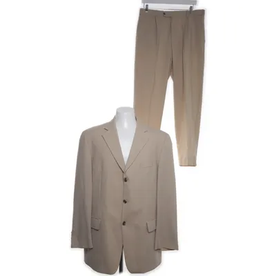 Jakkesæt (Beige) fra Canda Uld
