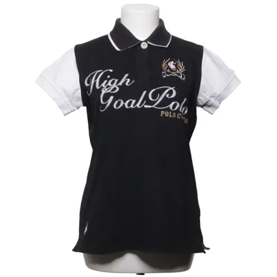 Pikétröja (Svart, Vit) från HV Polo Bomull, Elastan