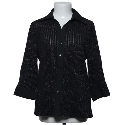 Blouse (Black) from Biaggini Elastane, Metallic fiber, Polyamide
