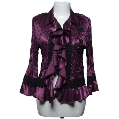 Blouse (Purple, Black) from Kriss Polyester