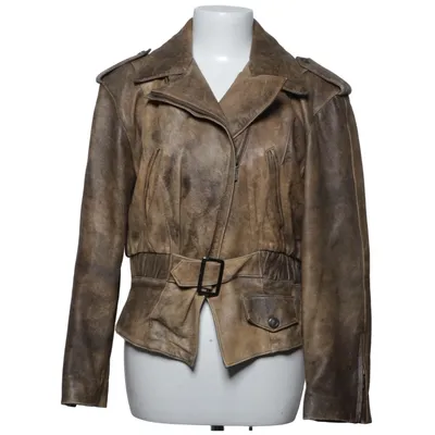 Läderjacka (Brun) från Ideal Skinn, Polyester