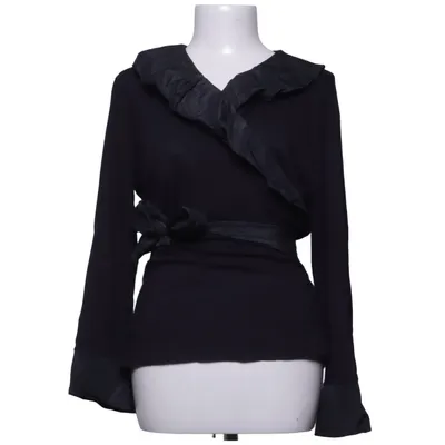 Wrap blouse (Black) from S.T.I Elastane, Polyester, Viscose
