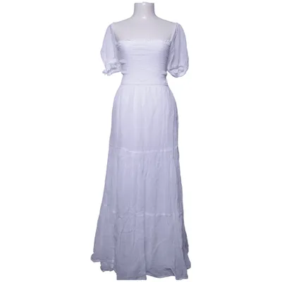 Robe longue (Blanc) de Gina Tricot Coton