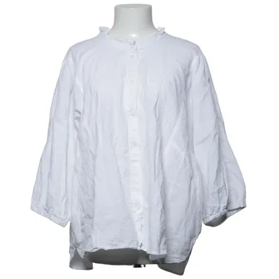 Blus (Vit) från H&M Bomull, Linne