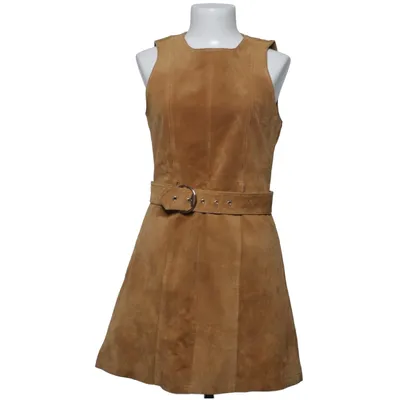 Leather dress (Brown) from Monki Leather, Polyester