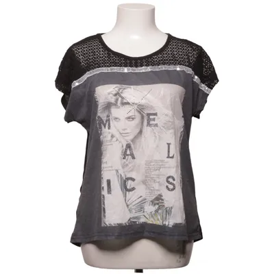 T-shirt (Gris, Noir, Multicolore) de Miss Charm Coton, Polyester