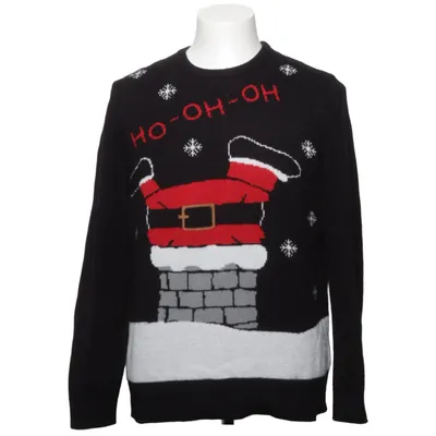 Christmas sweater (Black, White, Red) from Montego Acrylic