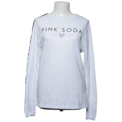 Långärmad t-shirt (Vit, Svart) från Pink Soda Sport Bomull