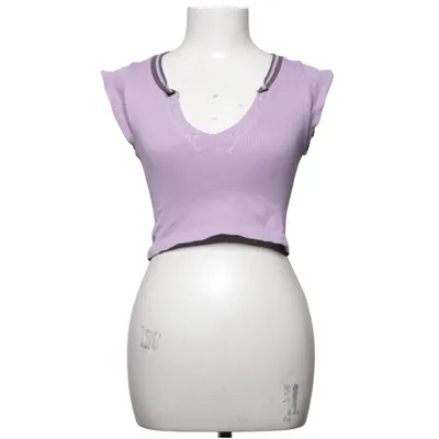 Crop top (Purple) from Out from Under Elastane, Polyamide