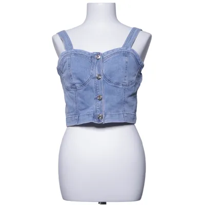 Crop top (Bleu) de Laulia Coton, Élasthane, Polyester