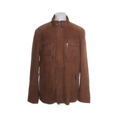 Leren jack (Bruin) van Molltan of Sweden Katoen, Polyester, Leer