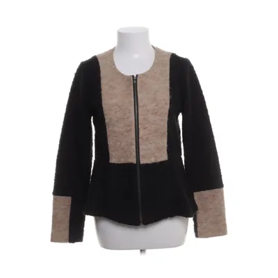 Cardigan (Zwart, Beige) van Kriss Sweden Wol, Polyester