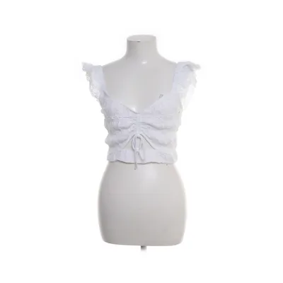 Crop top (Vit) från Bik Bok Bomull, Elastan, Polyamid