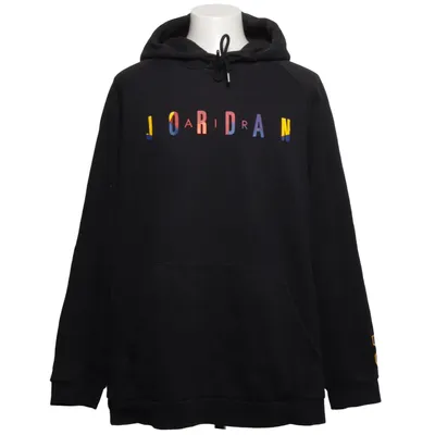 Huvtröja (Svart, Flerfärgad) från Jordan Bomull, Polyester