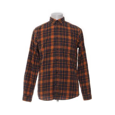 Flannel shirt (Orange, Blue) from Win Win Cotton, Polyester