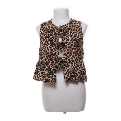 Crop top (Brown, Multicolored) from Stradivarius Cotton, Linen, Viscose
