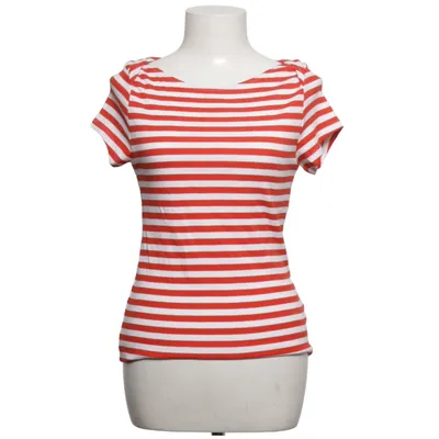T-shirt (Rood, Wit) van Monki Katoen, Elastaan