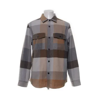 Skjortejakke (Beige, Flerfarvet) fra H&M Man Polyester, Akryl, Polyamid