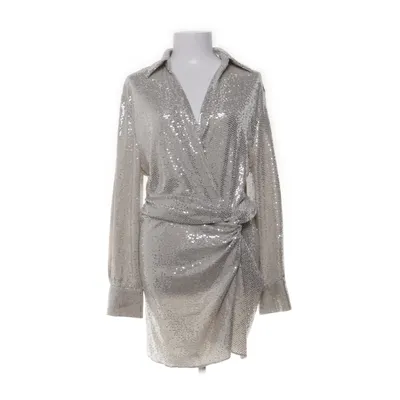 Cocktailkjole (Sølv) fra Zara Elastan, Metallfiber, Nylon