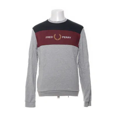 Sweatshirt (Gray, Red, Multicolored) from Fred Perry Cotton, Elastane