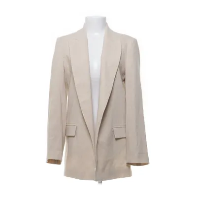 Blazer (Beige) from Zara Polyester, Acrylic, Cotton