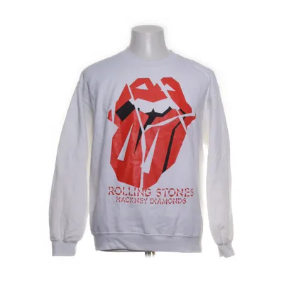 Collegetröja (Vit, Röd) från The Rolling Stones Bomull, Polyester