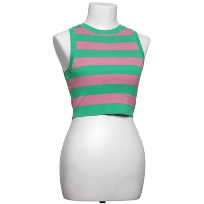 Crop top (Grøn, Pink) fra FB Sister Knitwear Polyamid, Viscose