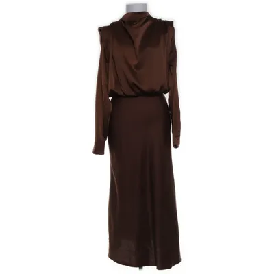 Maxikjole (Brun) fra Shein Elastan, Polyester