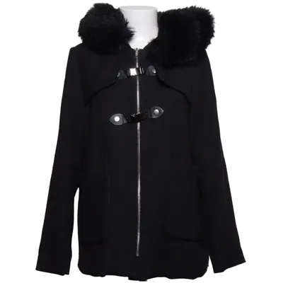 Duffle coat (Noir) de Dennis M Coton, Élasthane, Polyester