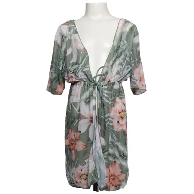 Strandklänning (Grön, Flerfärgad) Elastan, Polyester