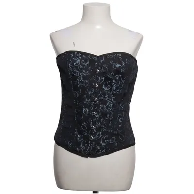 Korsett (Svart, Blå) Bomull, Polyester