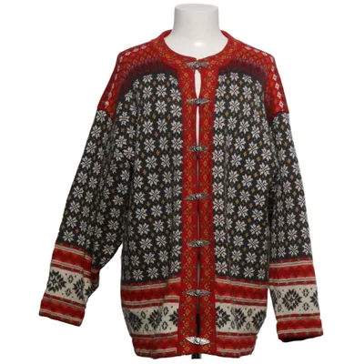 Cardigan (Rood, Zwart, Wit, Meerkleurig) van Vrikke Wol