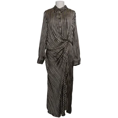 Skjortekjole (Sort, Beige) fra Mango Polyester