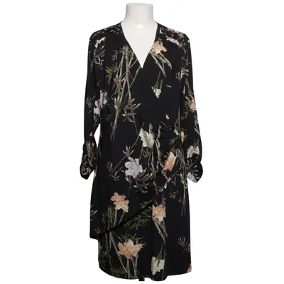 Wrap dress (Black, Multicolored) from K Design Elastane, Polyester